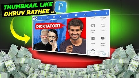 How to Make Thumbnail like @dhruvrathee in Mobile -pixelLab app