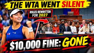 WTA’s $10,000 Fine Controversy EXPLAINED! What Changes in 2027
