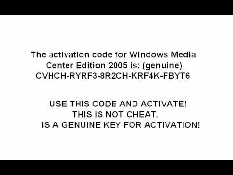 Windows MCE 2005 serial - YouTube