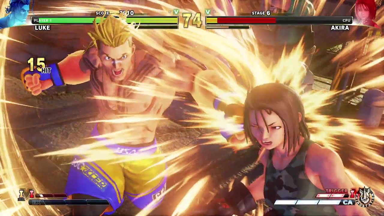 STREET FIGHTER V - Luke vs Akira