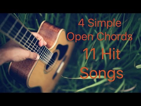 4 SIMPLE OPEN CHORDS 11 HIT SONGS "BOLLYWOOD MASHUP" EASY GUITAR LESSONS