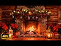 Beautiful Background Christmas Music 🔥🎄 Christmas Piano Music Fireplace 🎅 Christmas Songs