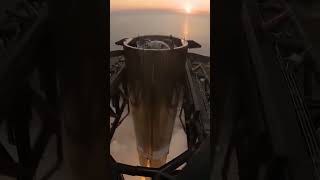 Footage from the launch tower as the Starship Superheavy Booster approached and was caught by th