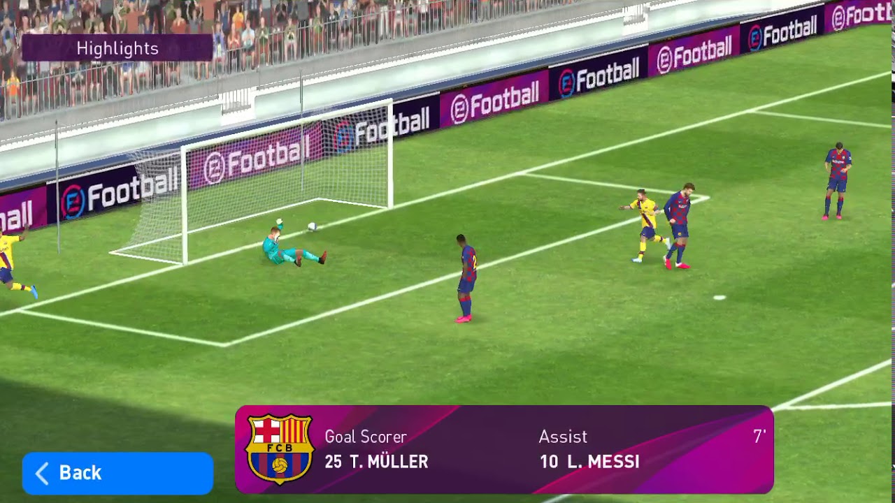 pes 2020 awesome goal for barca - YouTube