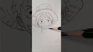 How To Draw Monkey D. Luffy | Speed Drawing | One Piece #Shorts #Onepiece #Drawing