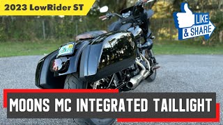 Harley Davidson LowRider ST MOONS Integrated Taillight install