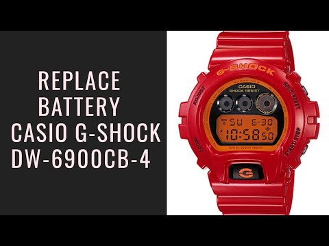 Casio G-Shock DW-6900CB-4DR Replace Battery (Ganti Baterai) - YouTube