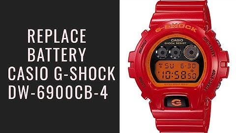 Casio G-Shock DW-6900CB-4DR Replace Battery (Ganti Baterai)