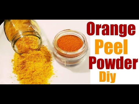 Orange Peel Powder Home Made// 2 Easy Methods For Orange Peel