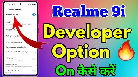 How To On Developer Option in Realme 9i | Realme 9i Developer Option On Kaise Kare