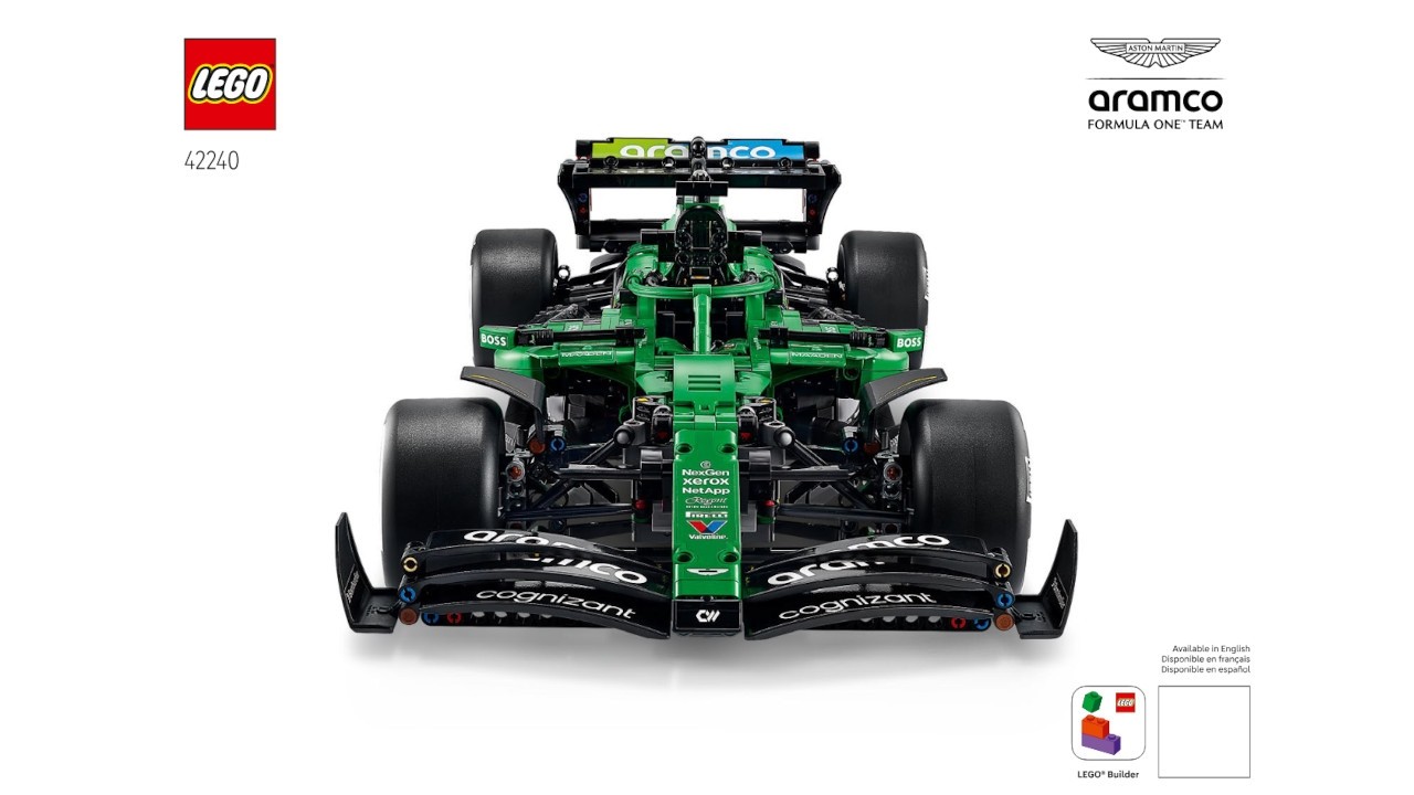 LEGO 42240 Instructions | Technic | Aston Martin Aramco AMR25 F1 