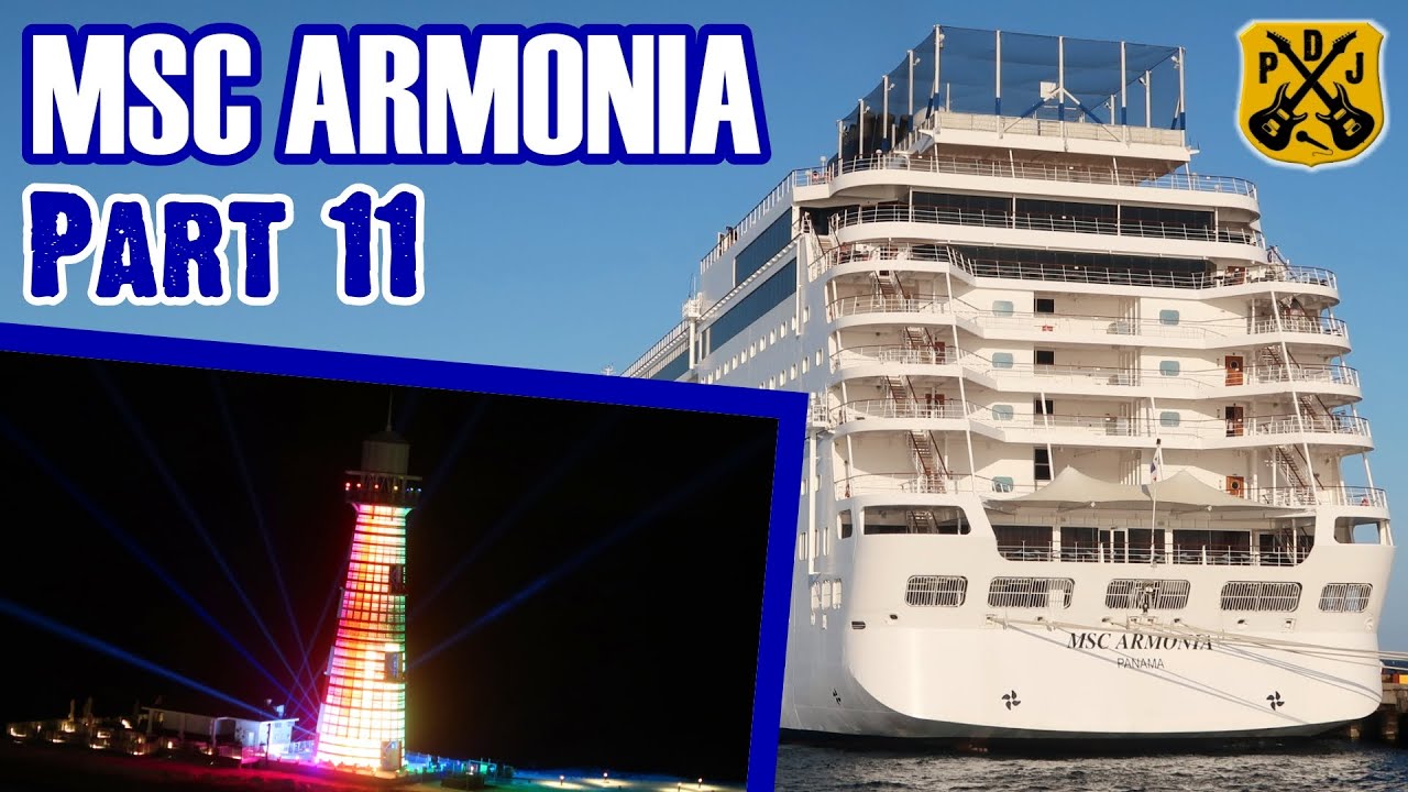 MSC Armonia Part 11: Top 13 Solarium, Parade, Lighthouse Show, Debark - ParoDeeJay Cruise Vlog 2020