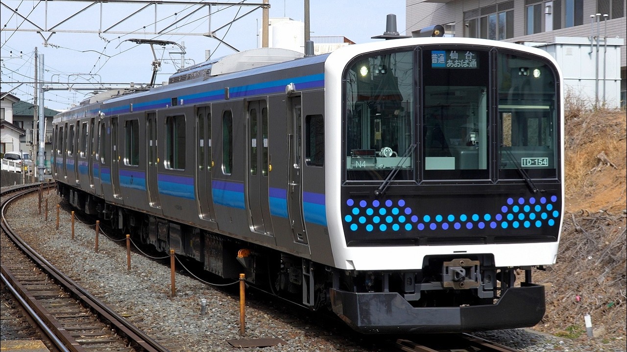 【4K60P】【新型】JR仙石線E131系800番台(三菱ハイブリッドSiC適用-VVVF)到着・発車シーン集+乗車動画(走行音) 2026.3