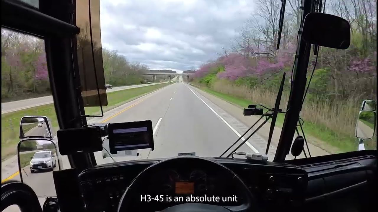 Bus Driving POV 2023 Prevost H3-45 - Cruising out of Danville