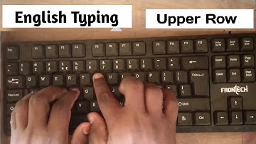 English Typing Day 2 | English Typing Practice Day 2 | Typing Lessons 2 | Upper Row|Full Course