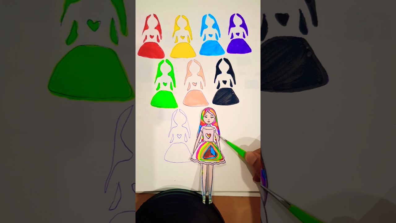 I could be red  ♥️ I could be yellow ????#shorts #viral #viralshorts #satisfying 