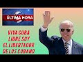 GRACIAS JOE BIDEN POR EL APOYO EN VIVO CON EL PROTESTÓN CUBANO