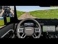 BeamNG Drive - 2020 Land Rover Defender [Steering Wheel gameplay]