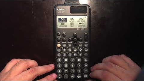 Resetear Calculadora Casio fx-991CW