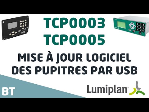 Lumiplan | Transport | Tuto [BT] Mise à jour logiciel des pupitres TCP0003/TCP0005 par USB