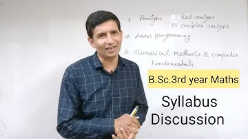 B.Sc.3rd year Maths syllabus Discussion Linear programming Jitendra kumar