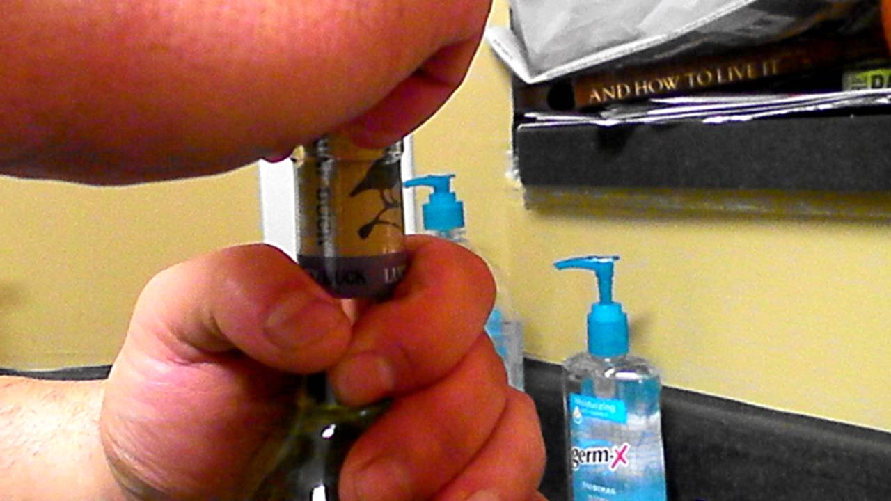 How To Open A Wine Bottle Without A Cork Screw - YouTube