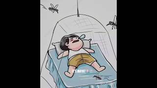 আমি যখন মশারির মধ্যে ঘুমায় 😚😁  লে মোশা 🤔😔 | #shorts #muskito