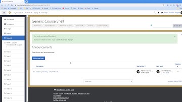 Emailing your Class - Post Announcements - Faculty Tutorial - Oakland University Moodle