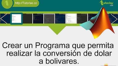 operadores – matLab (conversion dolar a bolivar)