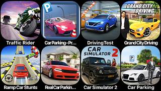 TTraffic Rider, Car Parking Pro,Driving Test,Grand City Driving,Mega Car Stutns,Car Simulator 2 screenshot 2