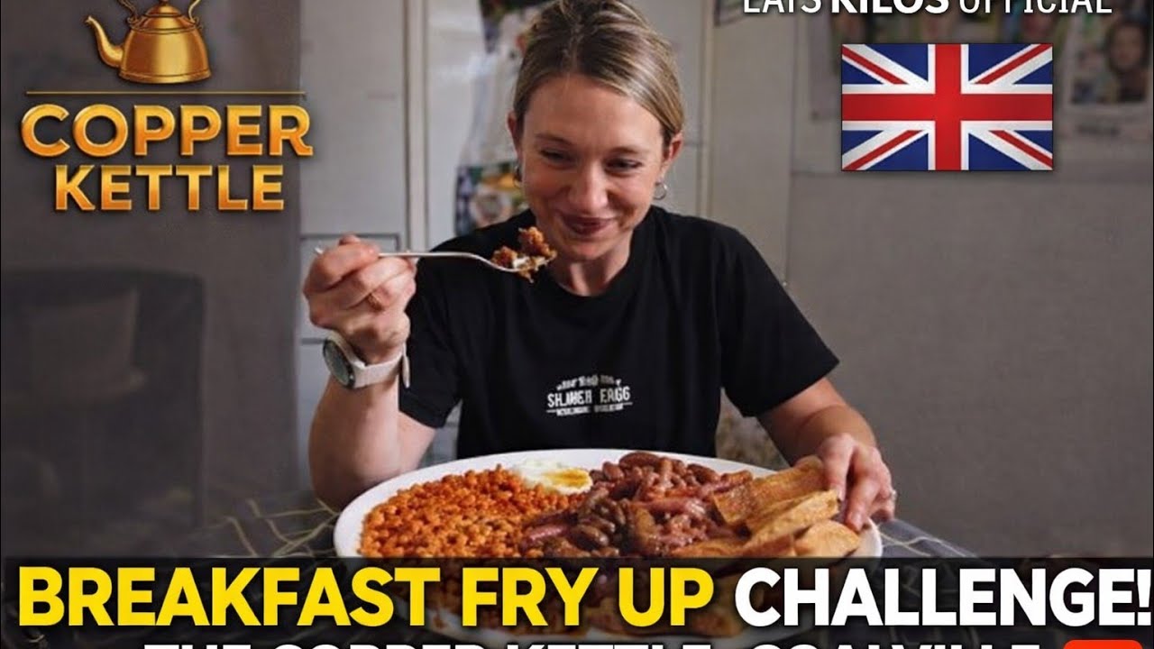 Breakfast Fry Up Challenge at The Copper Kettle in Coalville, England_Eats Kilos Official 