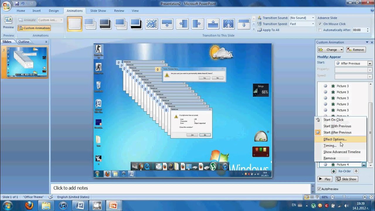 Fake Computer For Powerpoint How to make fake errors on PowerPoint - YouTube