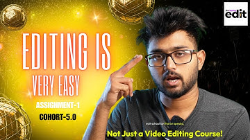 Tharun Speaks Assignment - 1 : MY FIRST EDIT IN PREMIERE PRO || NJVEC Cohort - 5.O || @TharunSpeaks