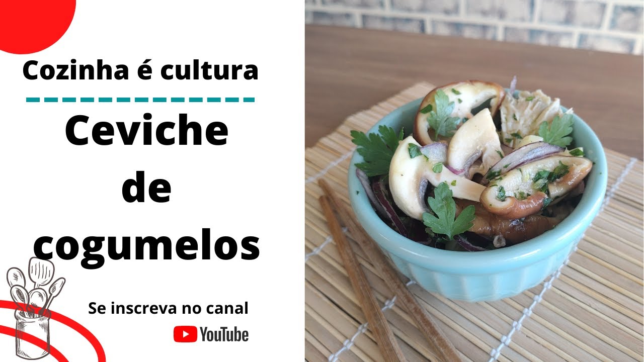 Ceviche de cogumelos 