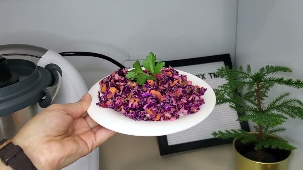 SALADE DE CHOUX ROUGE (EN 10sec)-THERMOMIX TM6