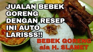 Bebek Goreng H Slamet, porsi bebek dan ayamnya jumbo bro