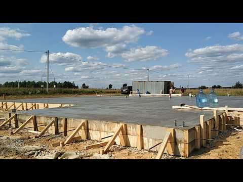 Монолитная плита фундамента