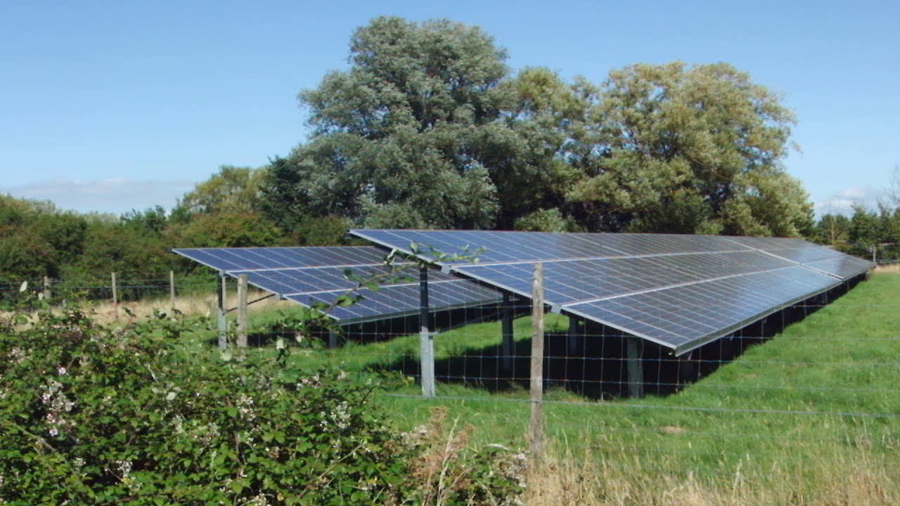 A small 1-acre solar array