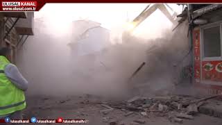 Çökme Tehlikesi Olan Bina Için Yıkım Kararı Resimi