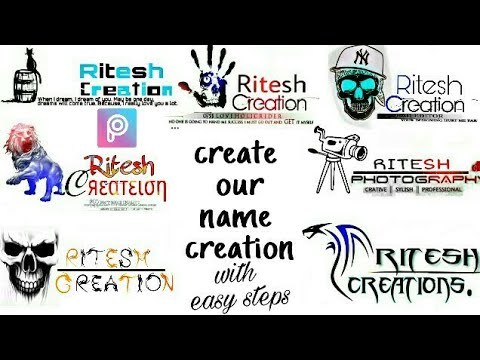 Make Your Creation And Photography Name With Picsart App Picsart Creation Name Picsart Logo Youtube