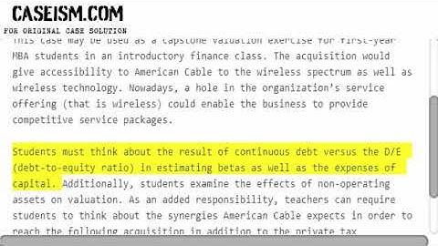 Valuation of AirThread Connections Case Solution & Analysis Caseism.com