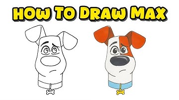 How to Draw Max from The Secret Life of Pets – Cartoon Character Easy Creation