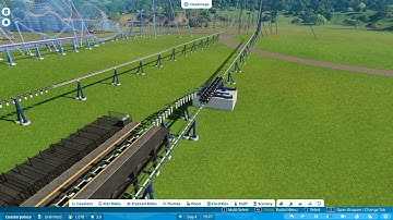 TT2 Planet coaster Switch Track/swing launch testing