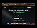شرح أرخص WhatsApp business API للمطورين وأصحاب المشاريع لدمج واتساب مع تطبيقاتك بسهولة 2025
