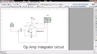 Op amp integrator circuit design and simulation in Multisim screenshot 3