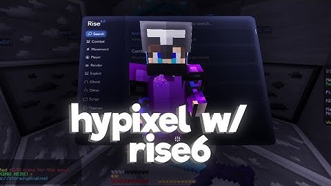 Rise 6.0 Destroys Hypixel | Autoblock, Sprint Scaffold, etc.