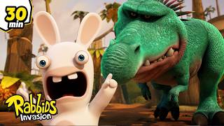 When Rabbids Meet DINOSAURS! 🦖😱 | Rabbids Invasion 🐰 Full Episodes