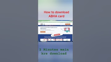how to download ABHA card #ayushmanbharat #health #account #download #abhacard #viralvideo