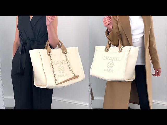 Chanel Deauville review: tote with pearl logo - Happy High Life