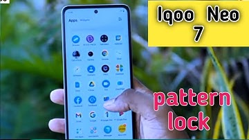 Iqoo Neo 7   Mein Pattern Lock Setting Kaise Karen , How To Set Pattern Lock In Iqoo Neo 7,